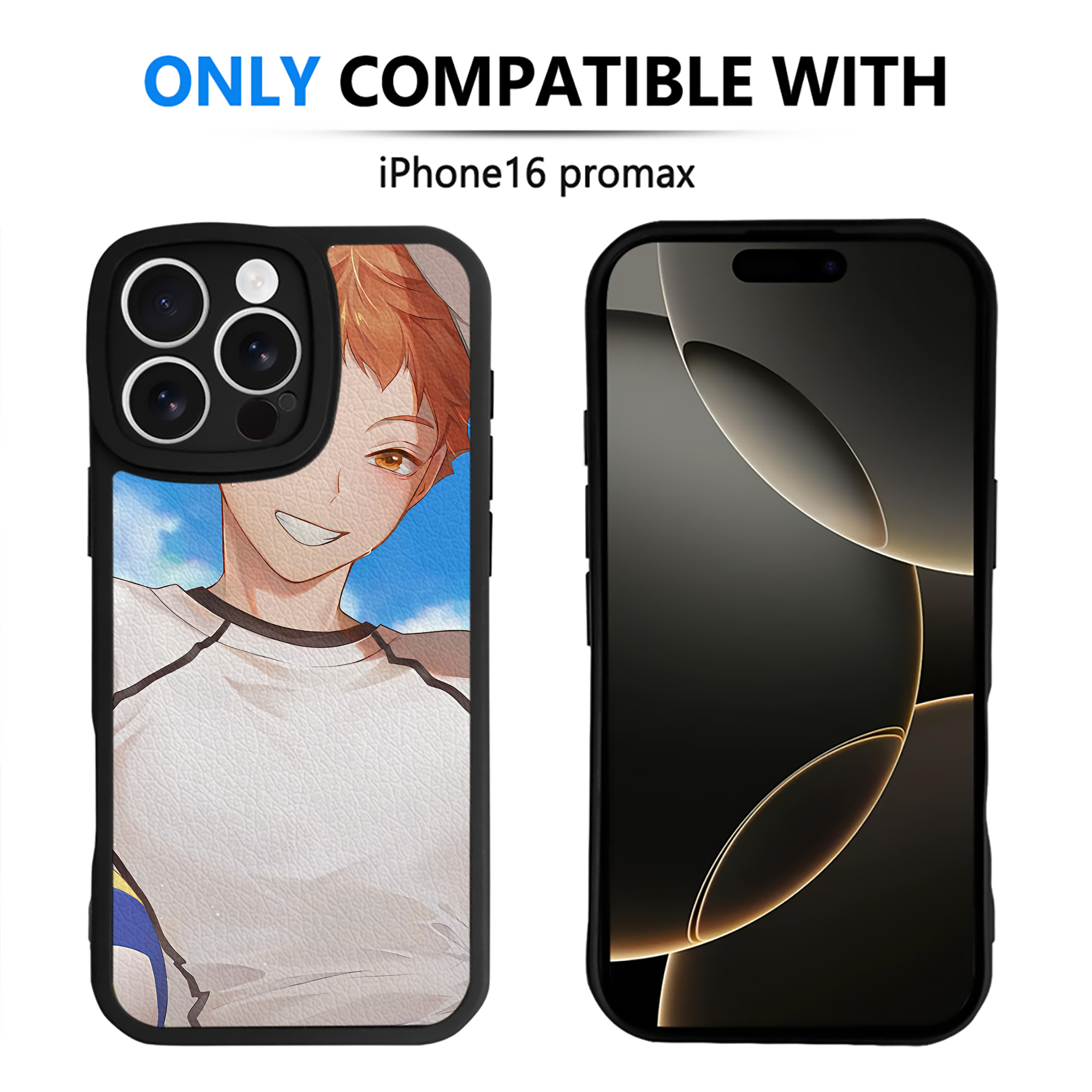 （画像用） ハイキュー!! Haikyu!! 【iPhone 16シリーズ対応】シリコンスマホケース（レザー調） 材質：シリコン